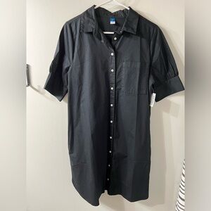 Old Navy Short Sleeve Dress. Black. Medium. New with tags.
